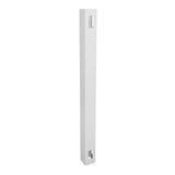 Weatherables 4 in. x 4 in. x 6 ft. White Vinyl Fence Corner Post