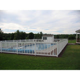 Weatherables 4 in. x 4 in. x 6 ft. White Vinyl Fence Corner Post