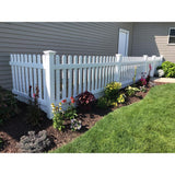 Weatherables 4 in. x 4 in. x 7 ft. Vinyl Fence Corner Post