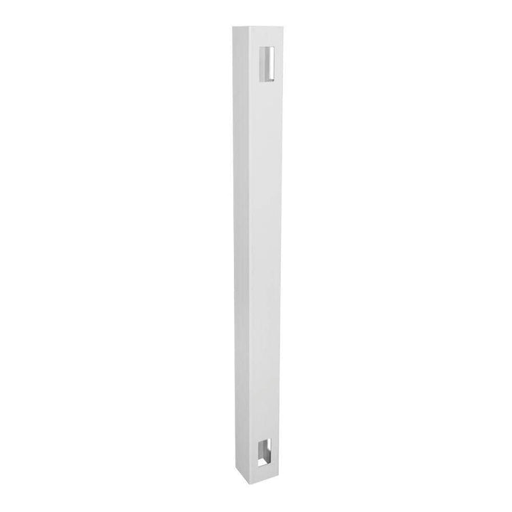 Weatherables 5 in. x 5 in. x 10 ft. White Vinyl Fence Corner Post