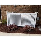 Weatherables 4 in. x 4 in. x 6 ft. White Vinyl Fence End Post