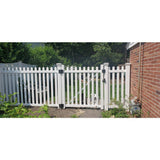 Weatherables 4 in. x 4 in. x 7 ft. Vinyl Fence Gate Blank Post