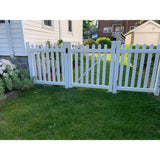 Weatherables 4 in. x 4 in. x 7 ft. Vinyl Fence Gate Blank Post