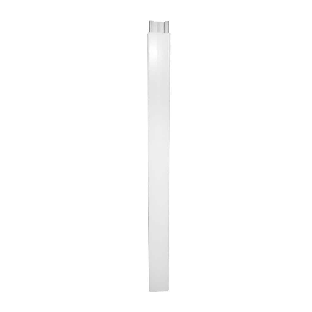 Weatherables 5x5 White Vinyl Fence Gate Blank Post