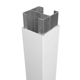 Weatherables 5x5 White Vinyl Fence Gate Blank Post