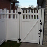 Weatherables 5 in. x 5 in. x 9 ft. Vinyl Fence Gate End Post