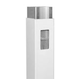 Weatherables 5 in. x 5 in. x 9 ft. Vinyl Fence Gate End Post