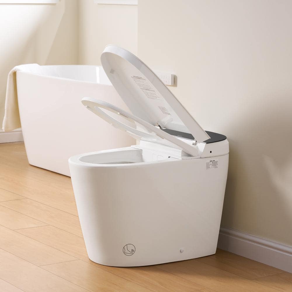 WELLFOR Nova Elongated Built-in Tank Smart Toilet Bidet in White - ADA Compliant, Auto Flush, Energy Efficient