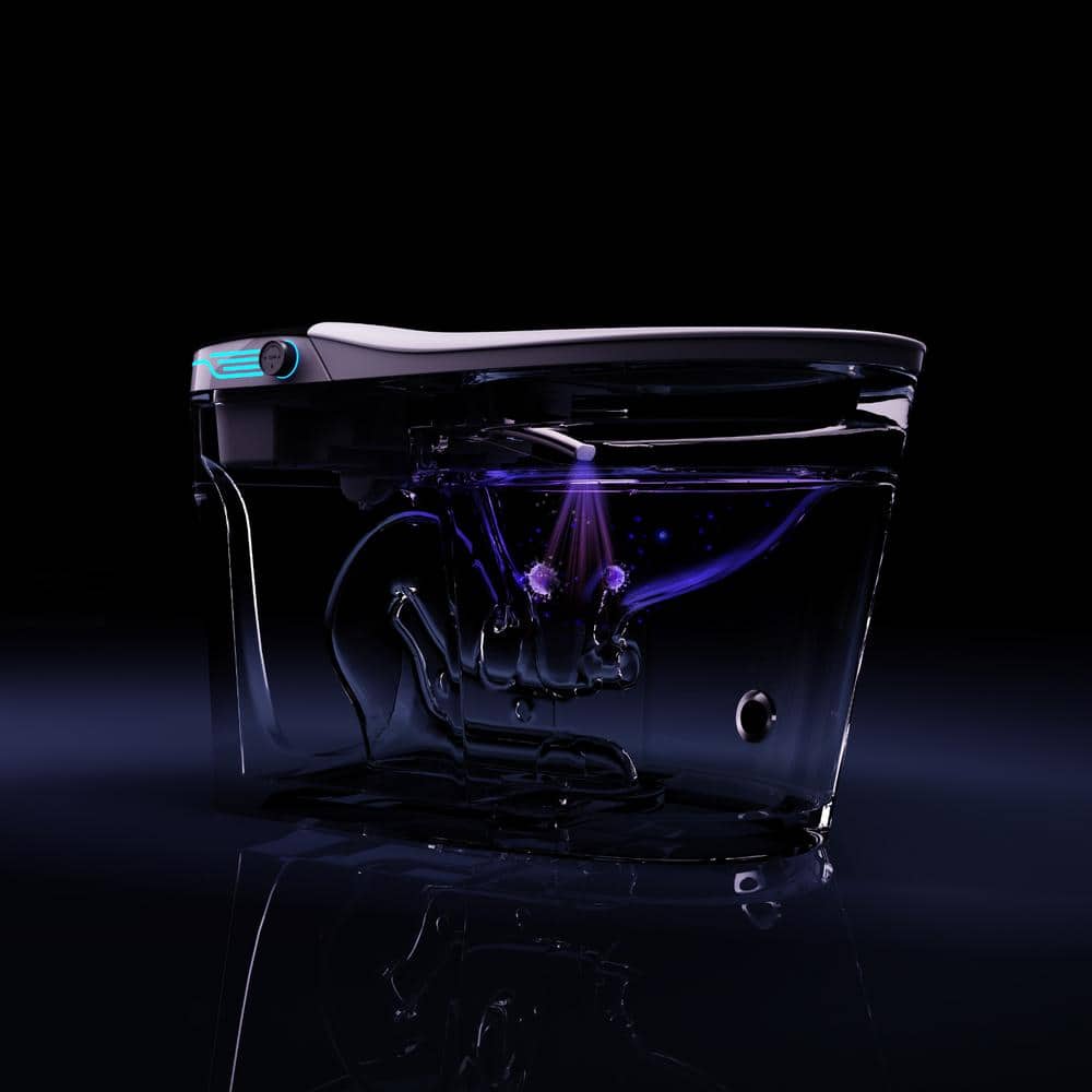 WELLFOR Elongated Smart Bidet Toilet with Voice Control and Bubble Shield