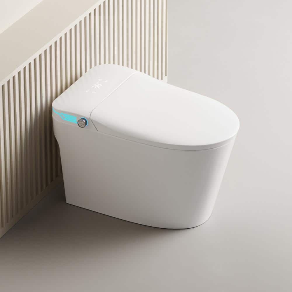 WELLFOR Elongated Smart Bidet Toilet with Voice Control and Heated Seat