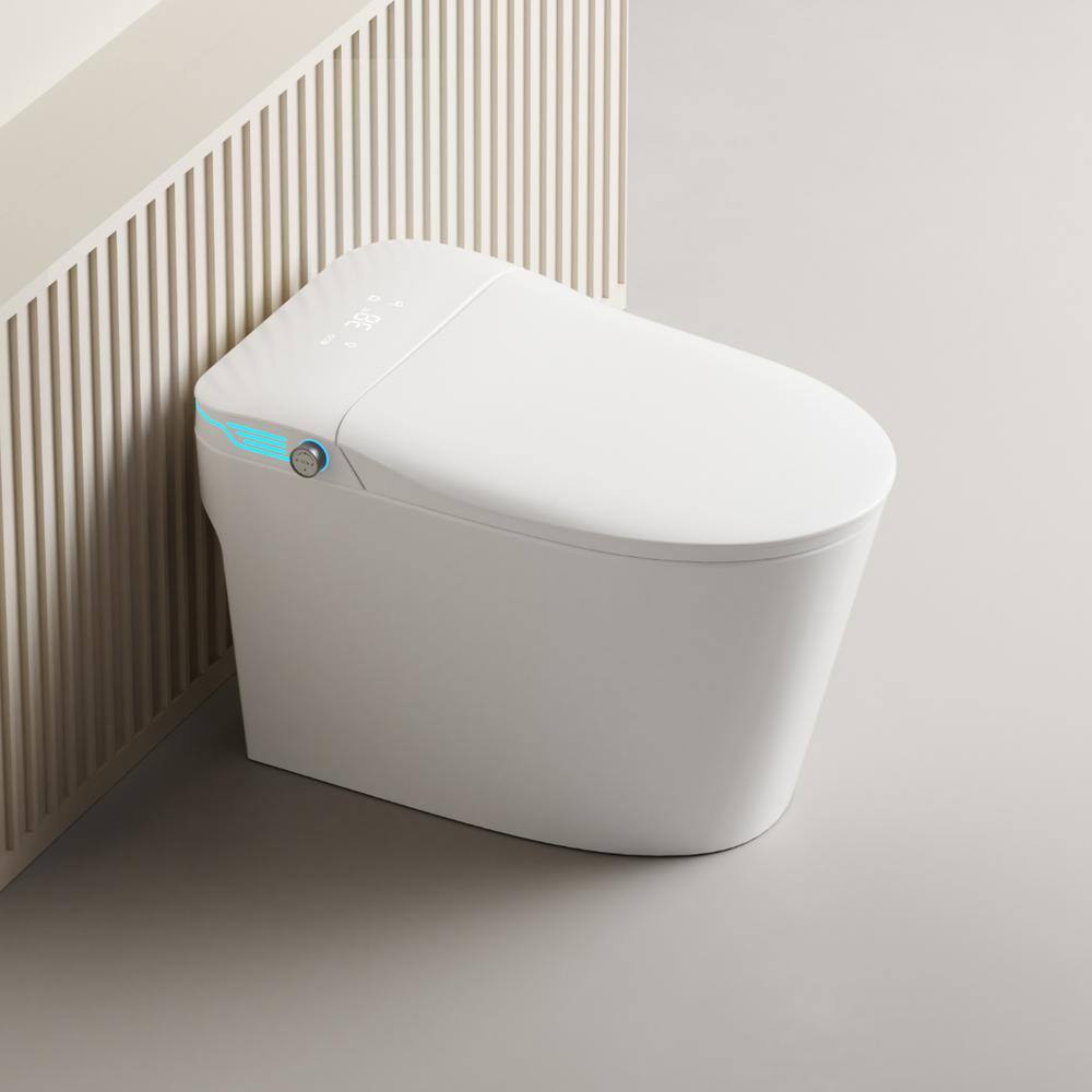WELLFOR Elongated Smart Bidet Toilet with Voice Control and Heated Seat
