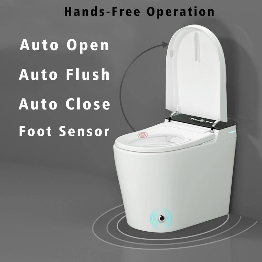 WELLFOR Elongated Smart Bidet Toilet with Auto Features and Heated Seat