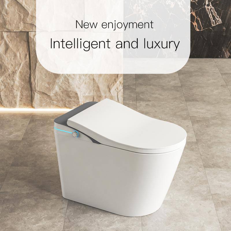WELLFOR Elongated Smart Bidet Toilet 1.28 GPF with Auto Features and Accessories