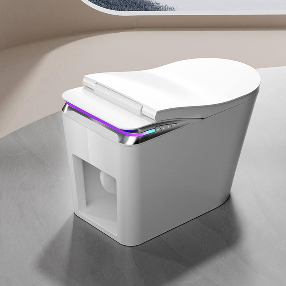 WELLFOR Elongated Smart Bidet Toilet 1.28 GPF with Auto Features and Accessories