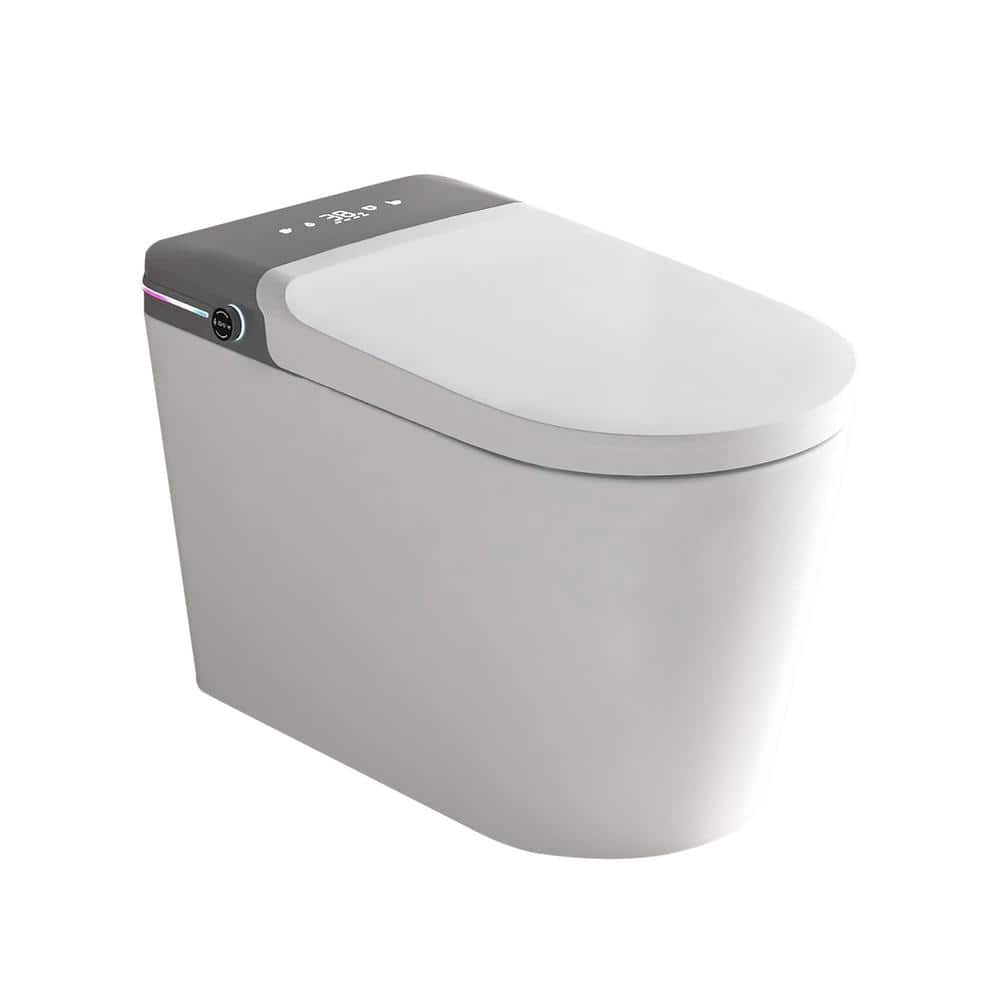 WELLFOR Elongated Smart Bidet Toilet with Automatic Features