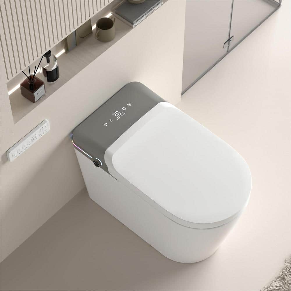 WELLFOR Elongated Smart Bidet Toilet with Automatic Features
