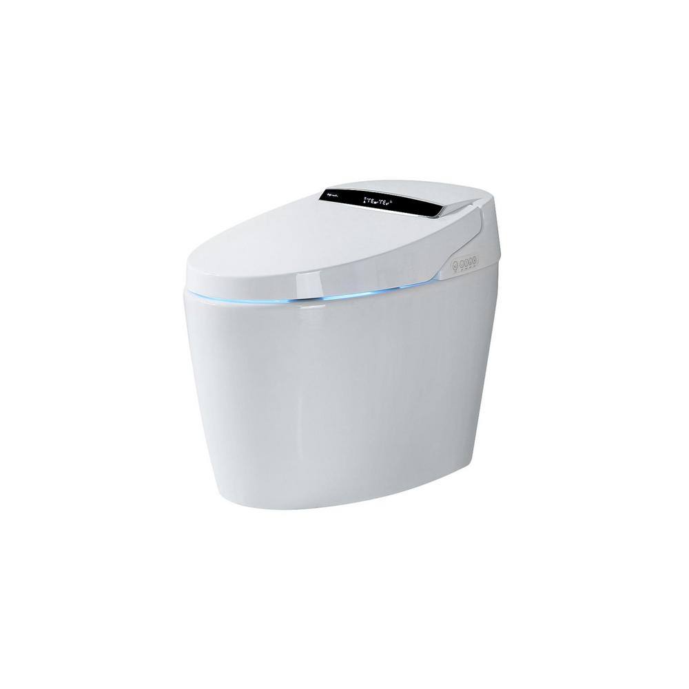 WELLFOR Elongated Smart Bidet Toilet 1.28 GPF with Auto Features and Accessories