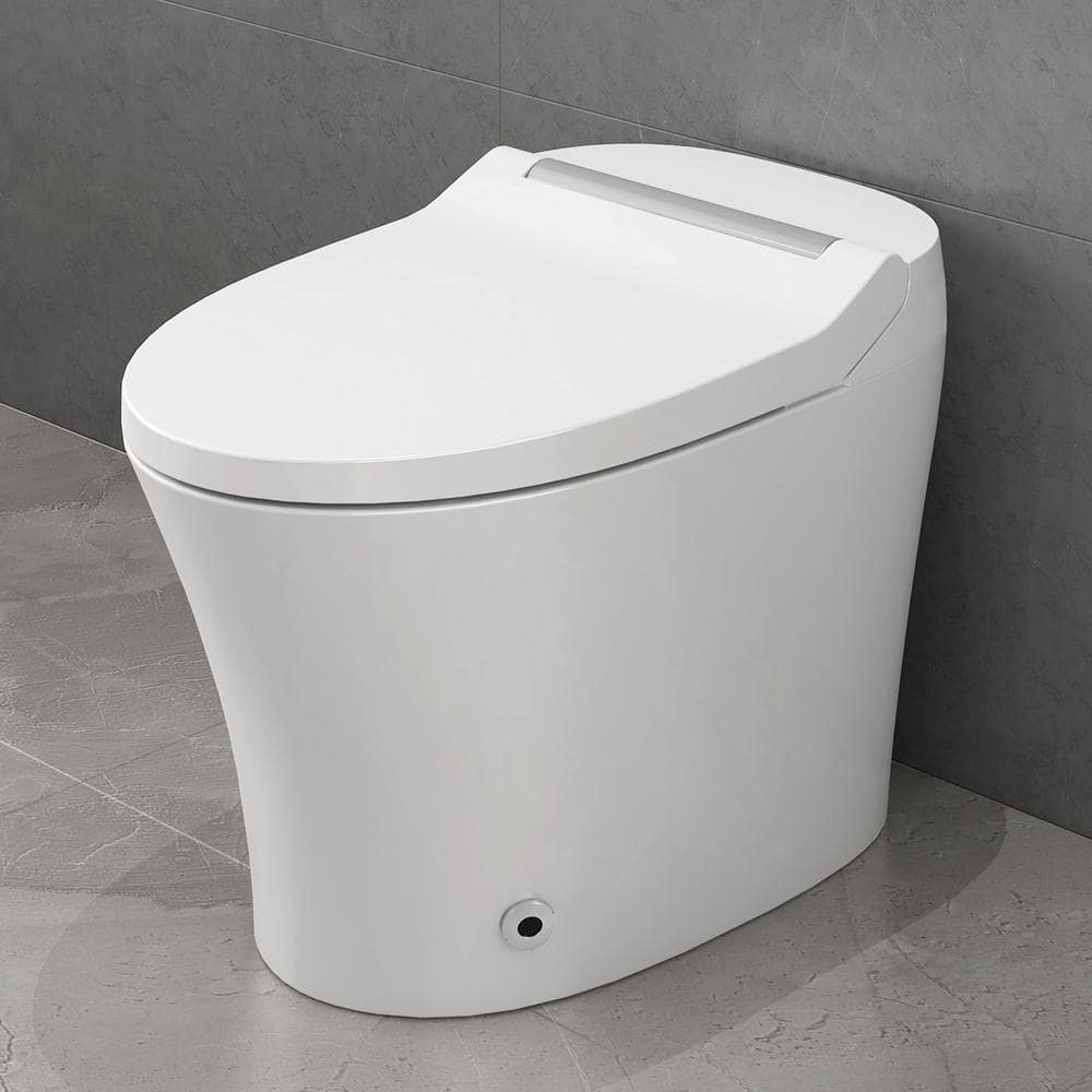 WELLFOR Elongated Smart Bidet Toilet 1.28 GPF with Heated Seat & Auto Flush