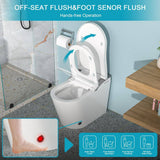 WELLFOR MT3 Elongated Heated Seat Bidet Toilet with LED Display and Night Light