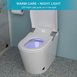 WELLFOR MT3 Elongated Heated Seat Bidet Toilet with LED Display and Night Light