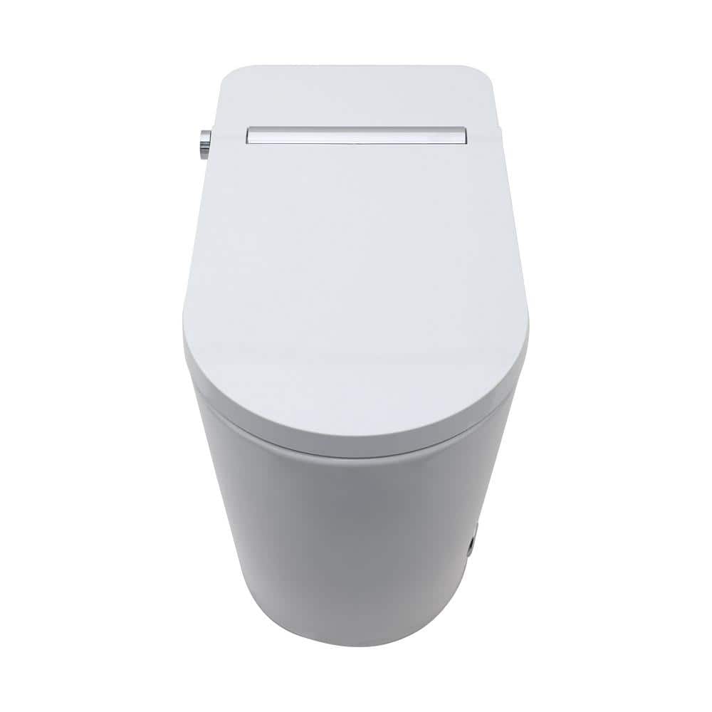 WELLFOR MT4 Elongated Heated Seat Bidet Toilet with Foot Sensor Flush and LED Night Light