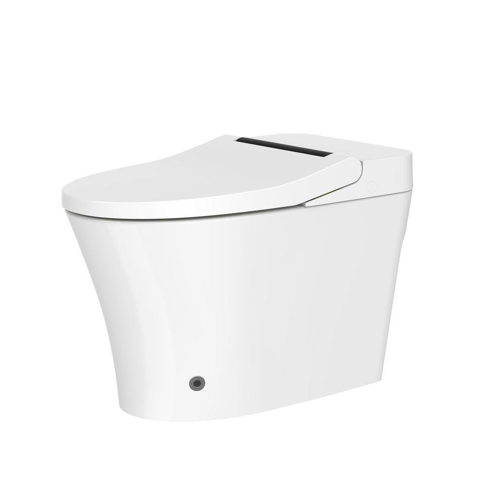 WELLFOR Elongated Dual Flush Smart Bidet Toilet with Heated Seat – White