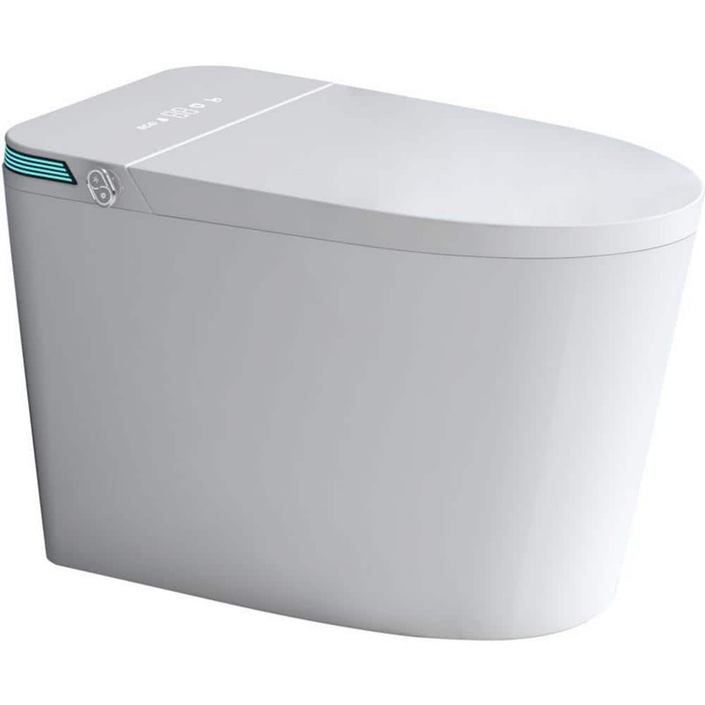 WELLFOR TM-4 Smart Bidet Toilet with Heated Seat and LED Night Light 1.28 GPF - White