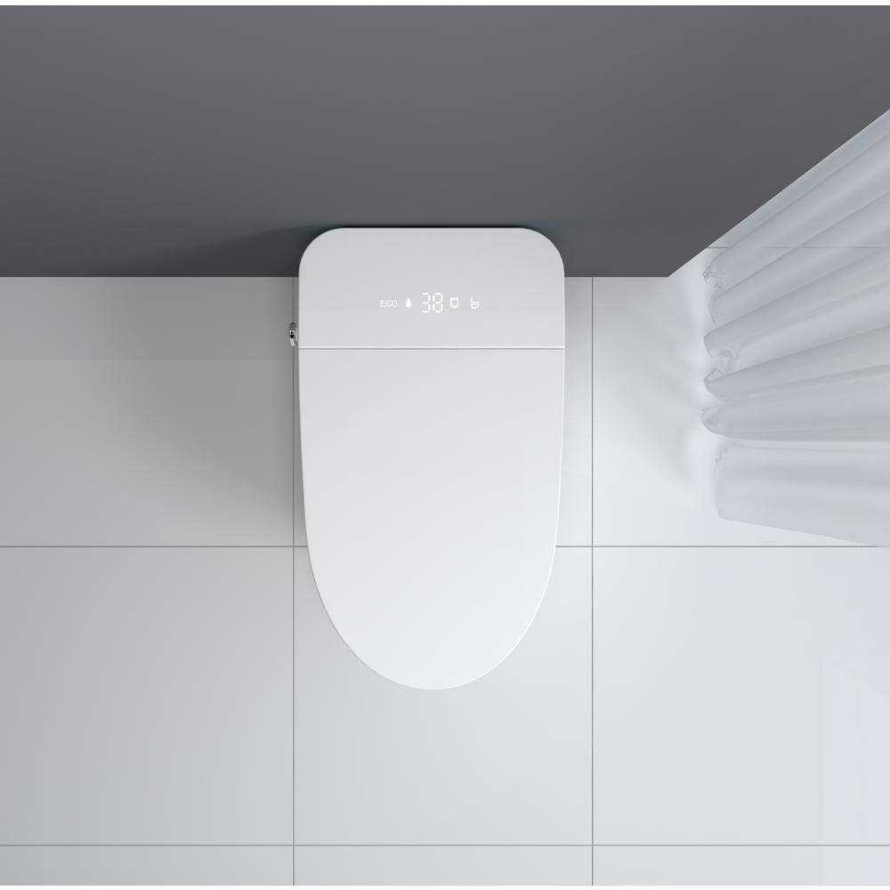 WELLFOR TM-4 Smart Bidet Toilet with Heated Seat and LED Night Light 1.28 GPF - White