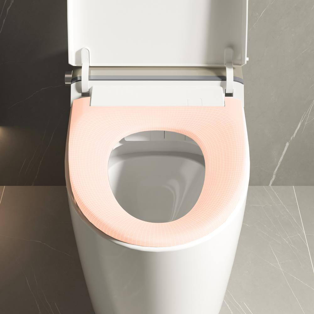 WELLFOR Smart Elongated Bidet Toilet with Foot Sensor & Heated Seat