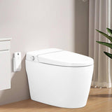 WELLFOR Elongated Smart Bidet Toilet with Foot Sensor and Heated Seat