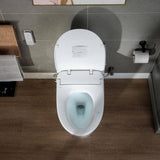 WOODBRIDGE Revel I Dual Flush Smart Bidet Toilet - Elongated, White
