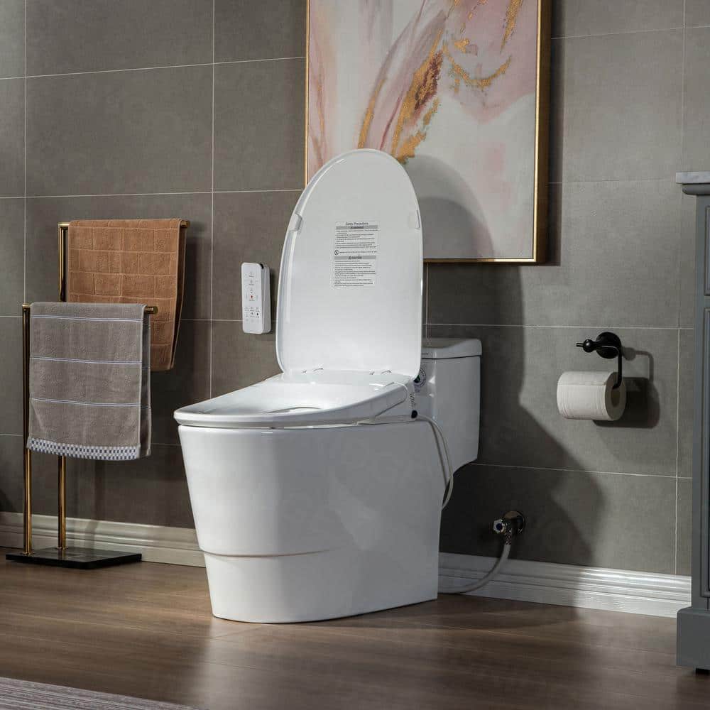 WOODBRIDGE Revel I Dual Flush Smart Bidet Toilet - Elongated, White
