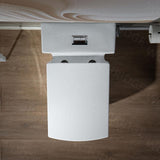 WOODBRIDGE Modern 1-Piece 1.0/1.6 GPF High-Efficiency Dual Flush Square All-in-One Toilet with Soft-Close Seat, White