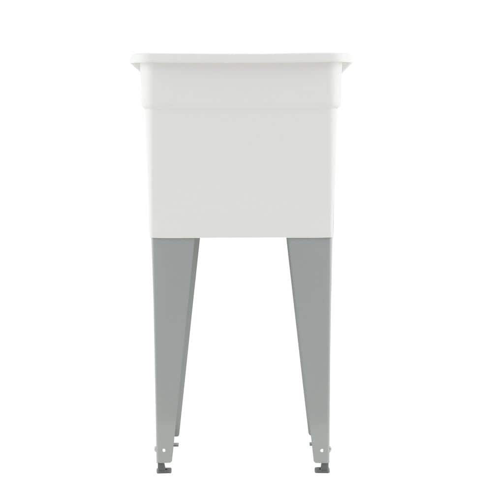 MUSTEE 18 in. x 24 in. Plastic Utilatub Laundry Tub - White