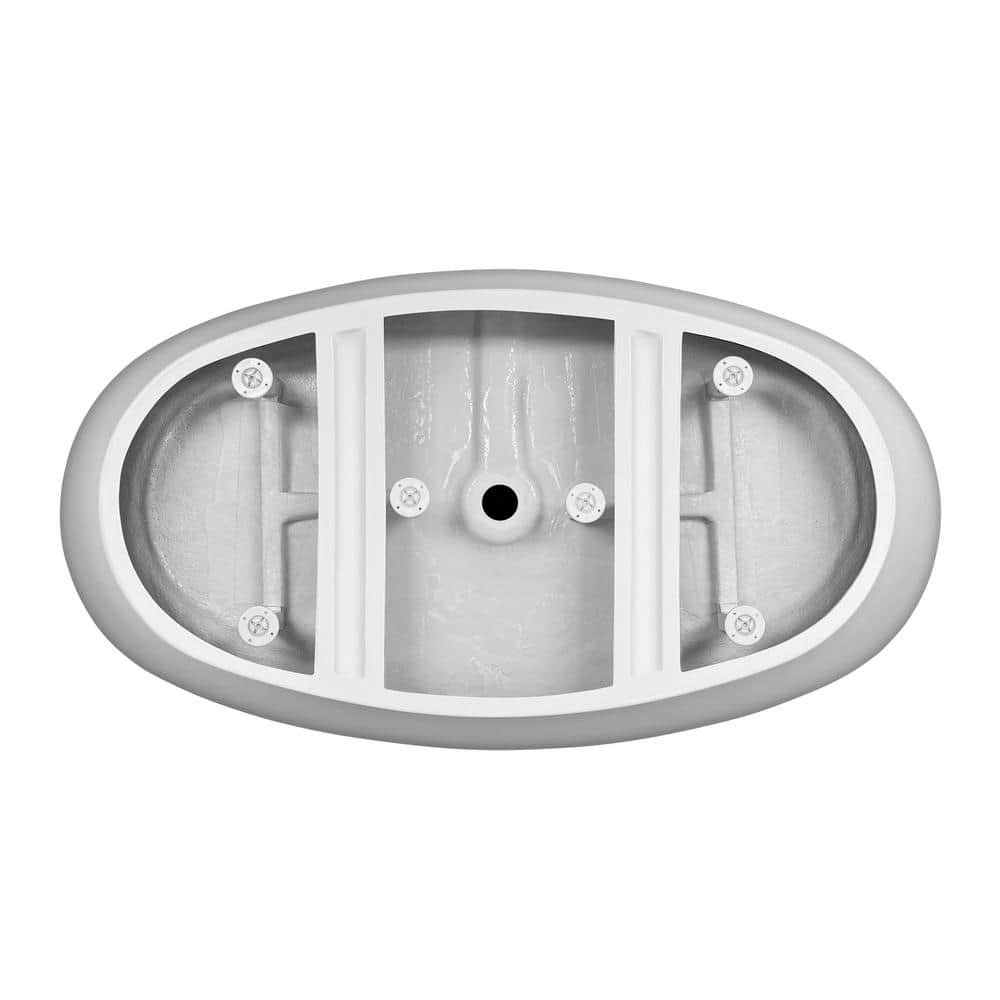 Wyndham Collection Dorrit 60" x 32" Freestanding Soaking Bathtub with Matte Black Trim