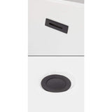 Wyndham Collection Ursula 59 in. Acrylic Freestanding Bathtub with Matte Black Trim