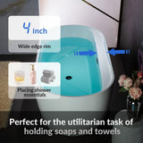 WOODBRIDGE Alacant 67 in. x 31.5 in. Acrylic Flat Bottom Soaking Bathtub with Center Drain and Overflow, White with Matte Black