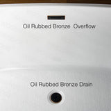 Irvington 71 in. Acrylic FlatBottom Double Slipper Bathtub with Oil-Rubbed Bronze Overflow and Drain Included in White