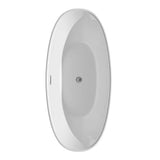 Wyndham Collection Dorrit 66" Freestanding Soaking Bathtub with Chrome Trim
