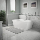 Wyndham Collection Sara 67 in. Acrylic Freestanding Soaking Tub in White
