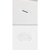 Wyndham Collection Sara 63 in. Acrylic Freestanding Bathtub with Shiny White Trim