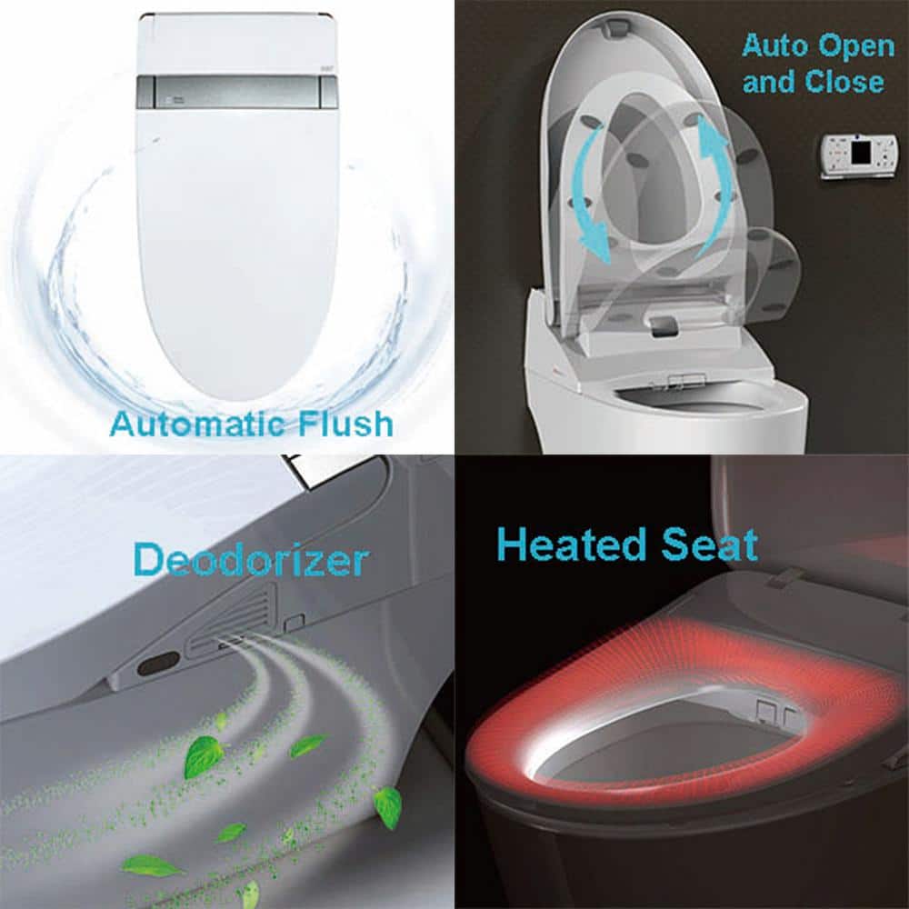 WOODBRIDGE Venezia Intelligent Elongated Smart Bidet Toilet with Auto Features