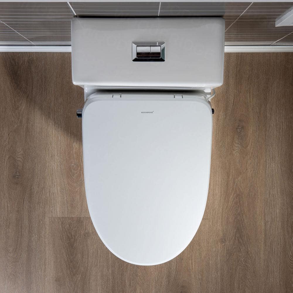 WOODBRIDGE Journey 1-Piece Dual Flush Elongated Smart Bidet Toilet in White