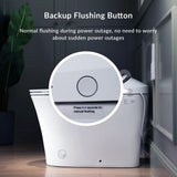 WOODBRIDGE Intelligent Comfort Height Dual Flush Elongated Toilet, White