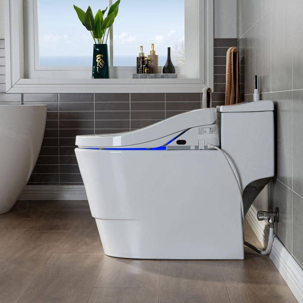 WOODBRIDGE Revel One-Piece Dual Flush Toilet with Smart Bidet