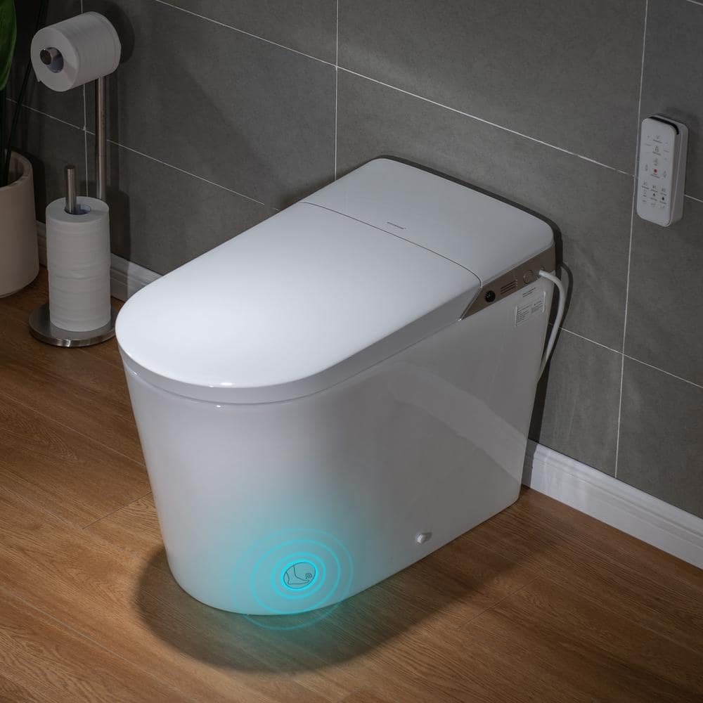 WOODBRIDGE Elongated Smart Bidet Toilet with Auto Features in White