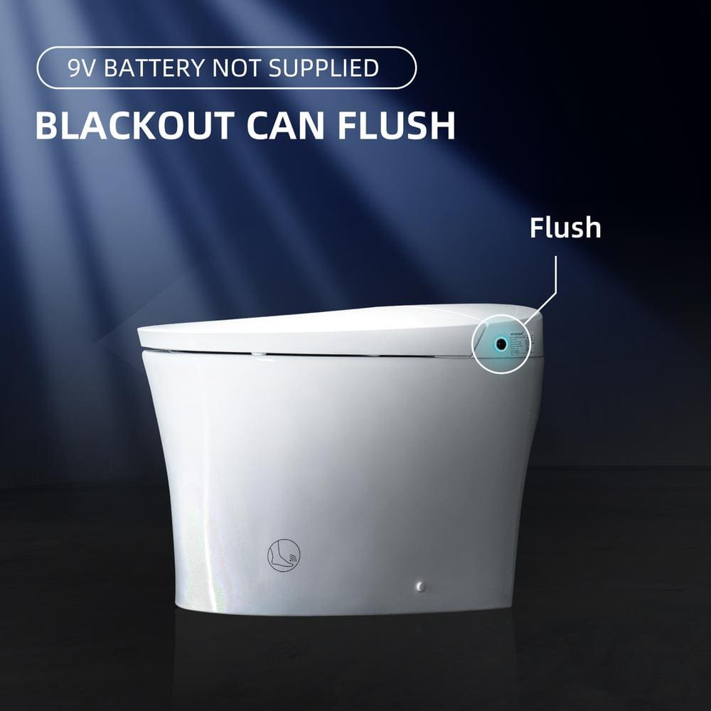 WOODBRIDGE Elongated Tankless Smart Bidet Toilet with Auto Flush and Heated Seat