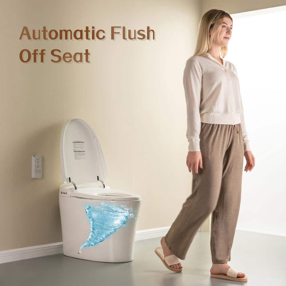 WOODBRIDGE Elongated Tankless Smart Bidet Toilet with Auto Flush and Heated Seat