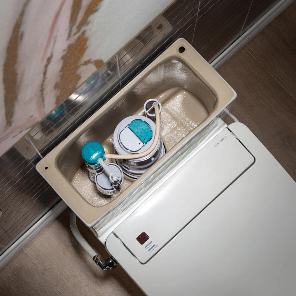 WOODBRIDGE Journey Dual Flush One-Piece Elongated Smart Bidet Toilet - White