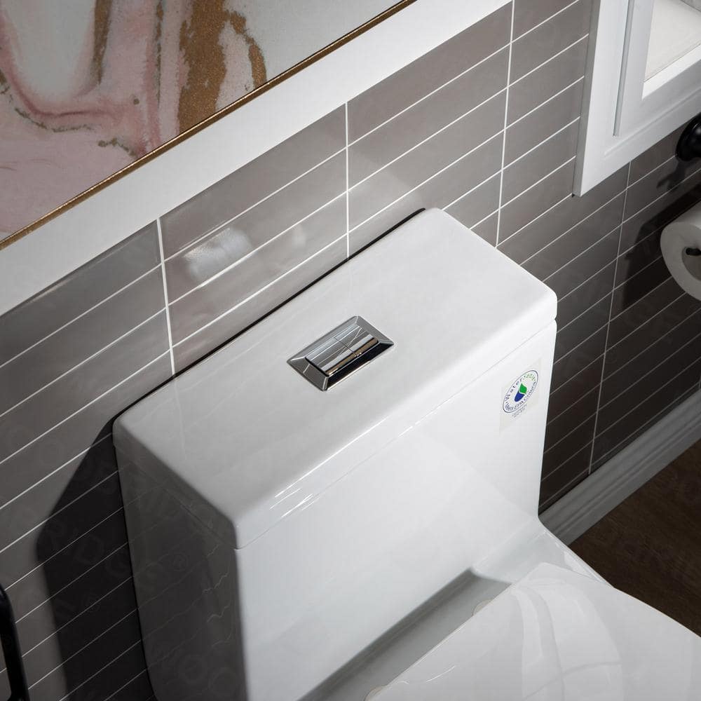 WOODBRIDGE Journey Dual Flush One-Piece Elongated Smart Bidet Toilet - White
